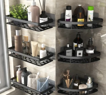 Bathroom Shelf Kitchen Storage Organizer Aluminum Alloy Shampoo Rack