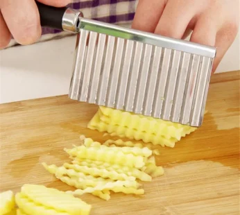 Potato Wavy Edged Knife Stainless Steel Kitchen Gadget Vegetable Fruit Cutting