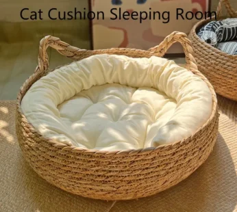 Four Seasons Universal Pure Handmade Vine Woven Cat Nest Seasonal Warmth Pad